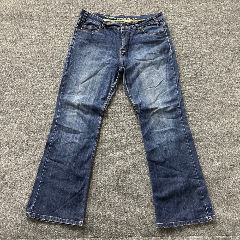 Canyon River Blues Jeans Womens Size 12 Blue Bootcut Stretch Casual Denim